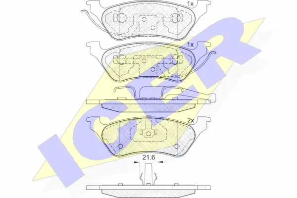 Brake Pad Set, disc brake (181564)