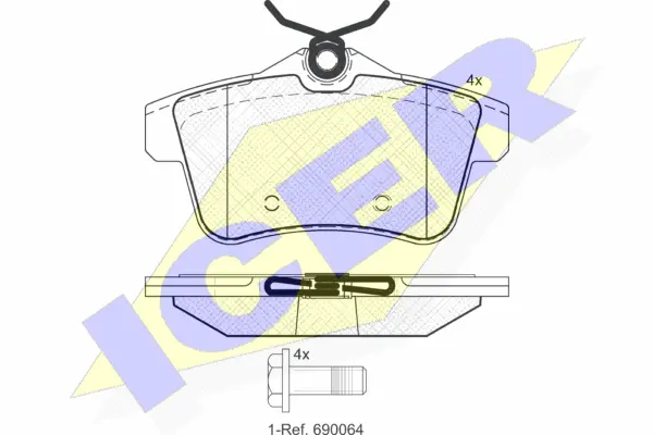Brake Pad Set, disc brake (181928)