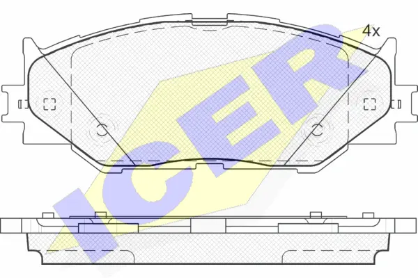Brake Pad Set, disc brake (181750)