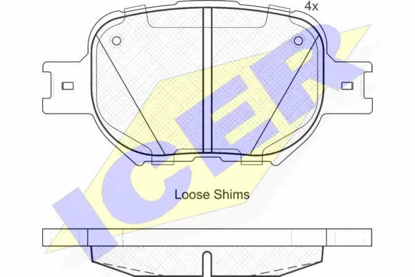 Brake Pad Set, disc brake (181704)