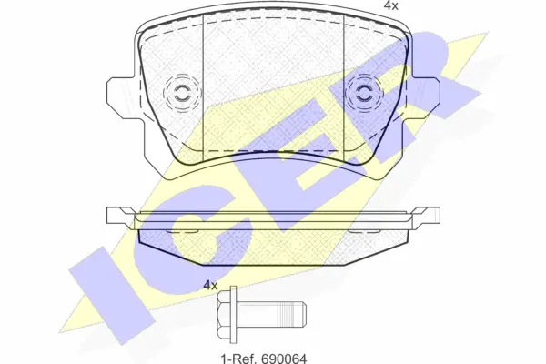 Brake Pad Set, disc brake (181857)