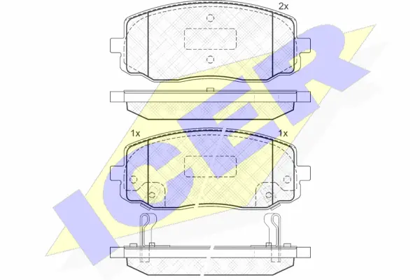 Brake Pad Set, disc brake (181709)