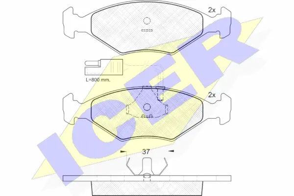 Brake Pad Set, disc brake (140927)