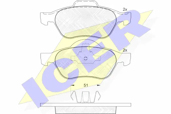 Brake Pad Set, disc brake (181431)