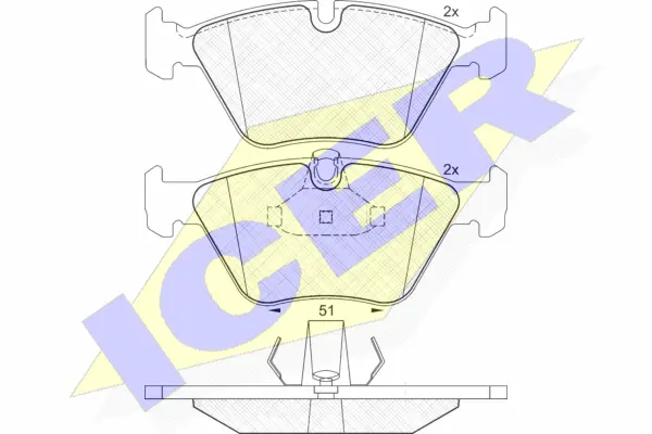 Brake Pad Set, disc brake (181296)