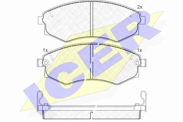 Brake Pad Set, disc brake (180877)