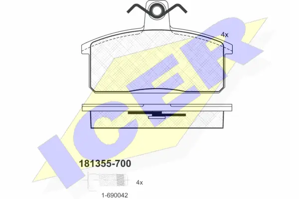 Brake Pad Set, disc brake (181355-700)