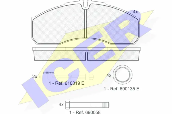Brake Pad Set, disc brake (141499)