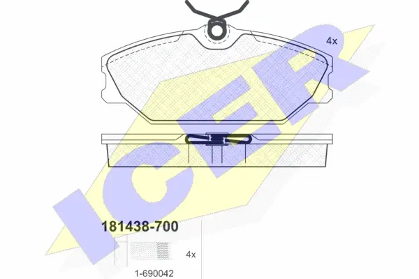 Brake Pad Set, disc brake (181438-700)
