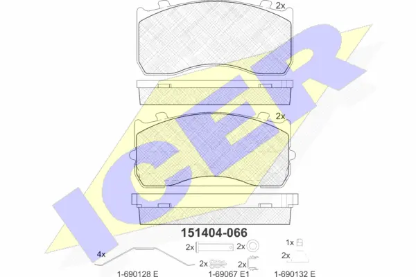 Brake Pad Set, disc brake (151404)
