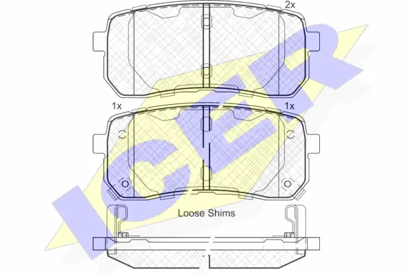 Brake Pad Set, disc brake (181839)
