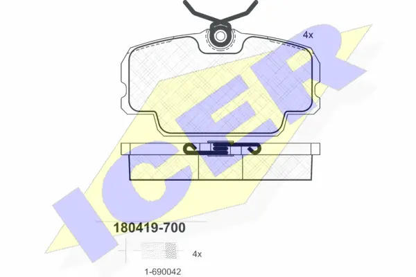 Brake Pad Set, disc brake (180419-700)