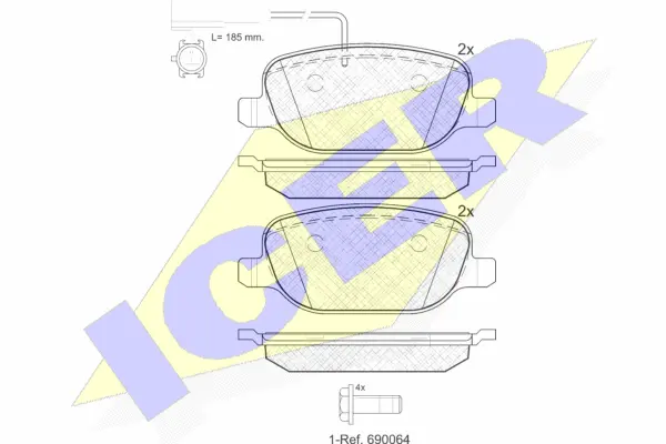 Brake Pad Set, disc brake (181996)
