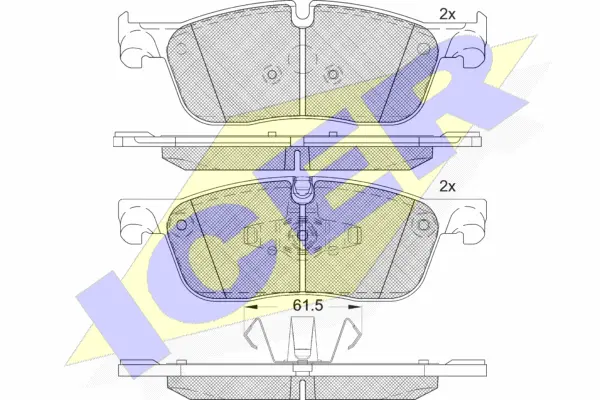 Brake Pad Set, disc brake (182236)
