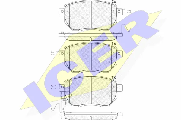 Brake Pad Set, disc brake (181696)