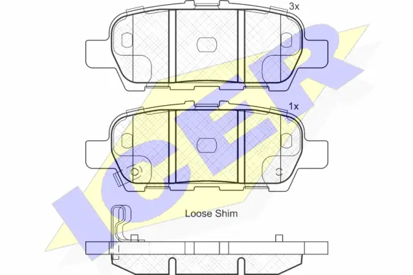 Brake Pad Set, disc brake (181901)