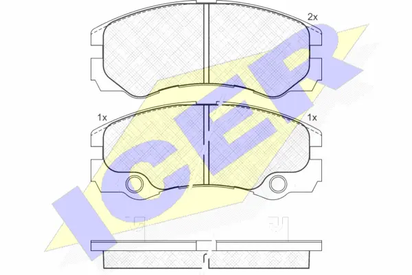 Brake Pad Set, disc brake (181354)