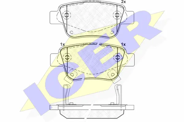 Brake Pad Set, disc brake (181688)