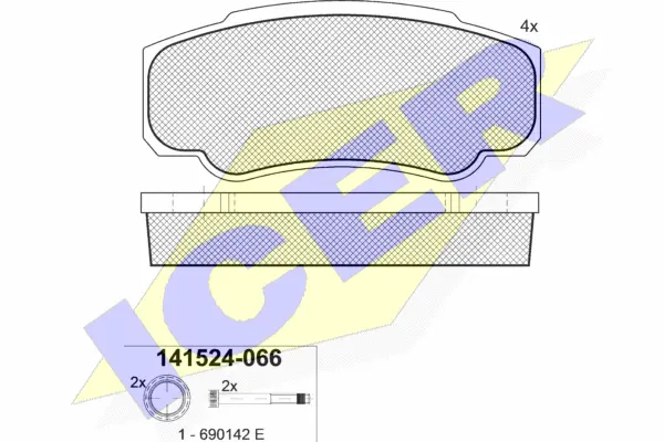 Brake Pad Set, disc brake (141524-066)