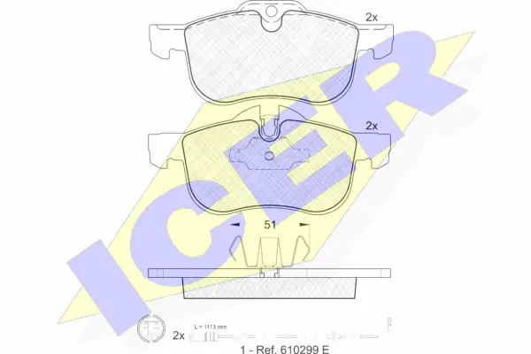 Brake Pad Set, disc brake (181335-203)