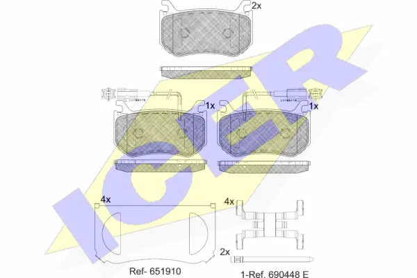 Brake Pad Set, disc brake (182302)