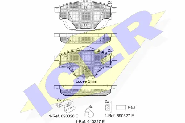 Brake Pad Set, disc brake (182161)
