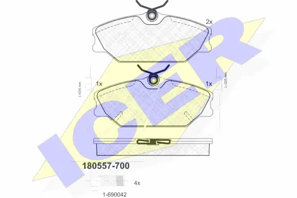 Brake Pad Set, disc brake (180557-700)