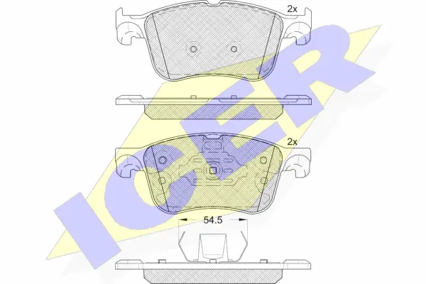 Brake Pad Set, disc brake (182321-204)