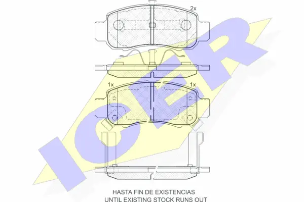 Brake Pad Set, disc brake (181609)