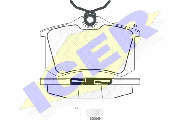 Brake Pad Set, disc brake (180697-703)