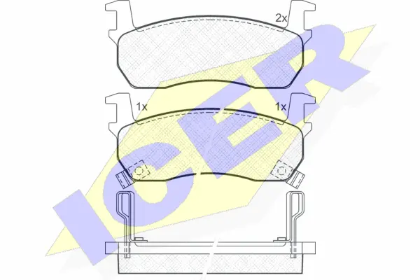 Brake Pad Set, disc brake (180530)