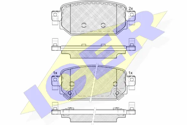 Brake Pad Set, disc brake (182300)