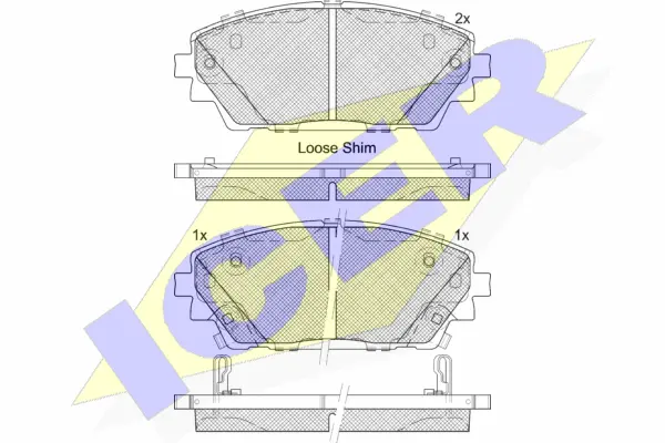 Brake Pad Set, disc brake (182364)