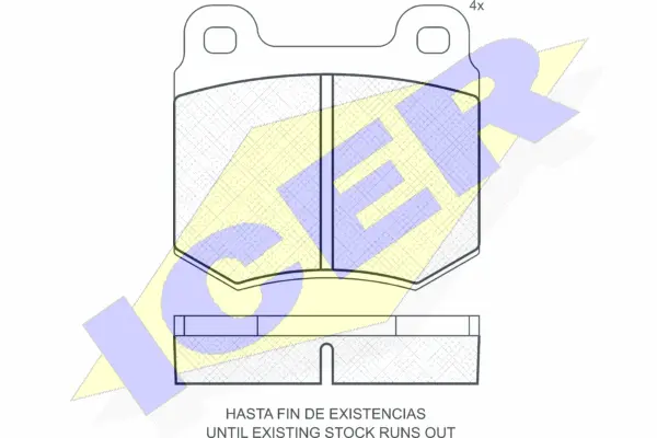 Brake Pad Set, disc brake (180130)
