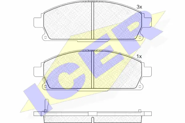 Brake Pad Set, disc brake (181521-200)
