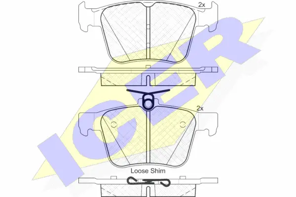 Brake Pad Set, disc brake (182098)