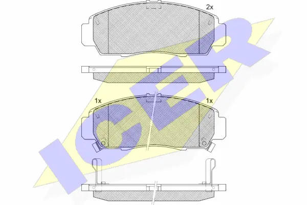 Brake Pad Set, disc brake (181543-203)