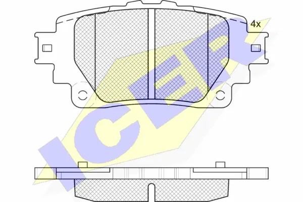 Brake Pad Set, disc brake (182376)