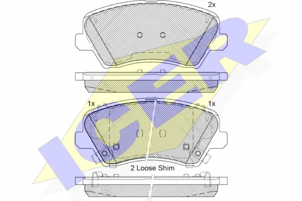 Brake Pad Set, disc brake (182029-207)