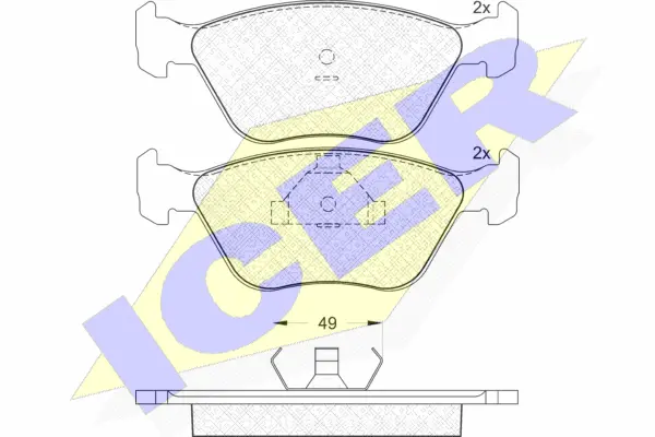 Brake Pad Set, disc brake (180952)