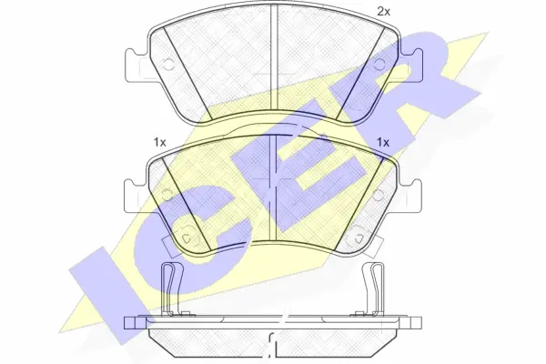 Brake Pad Set, disc brake (181869)