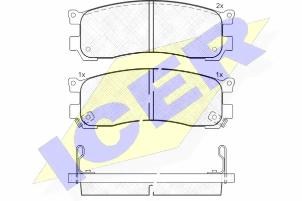 Brake Pad Set, disc brake (181418)