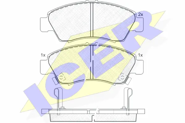 Brake Pad Set, disc brake (180958)