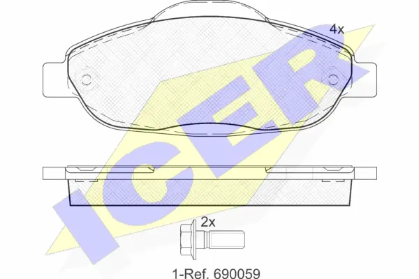 Brake Pad Set, disc brake (181851)