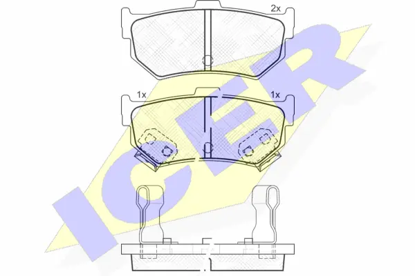Brake Pad Set, disc brake (180600)