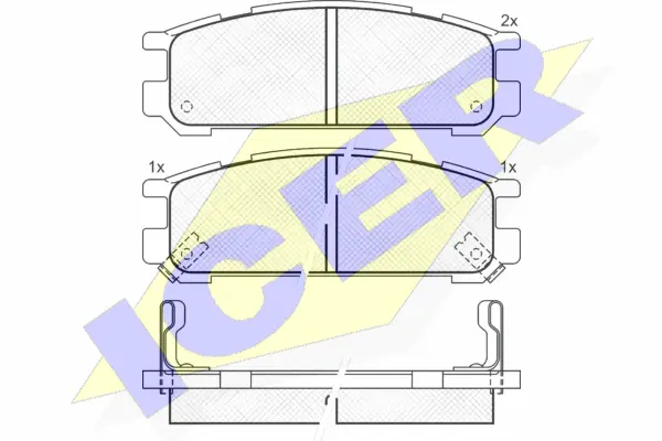 Brake Pad Set, disc brake (181000)