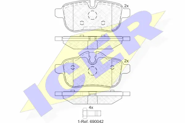 Brake Pad Set, disc brake (182012)