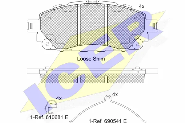 Brake Pad Set, disc brake (182296)