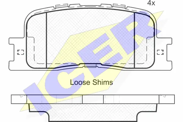 Brake Pad Set, disc brake (181706)