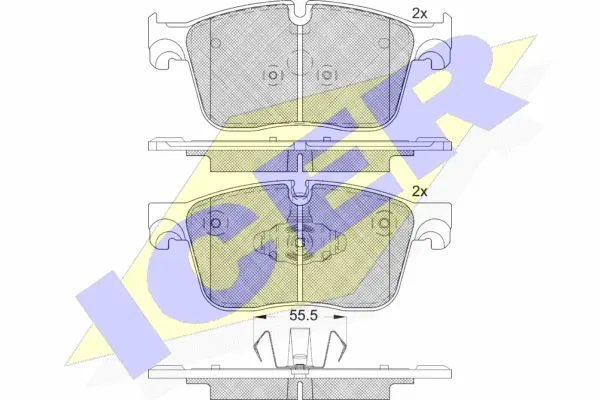 Brake Pad Set, disc brake (182238)